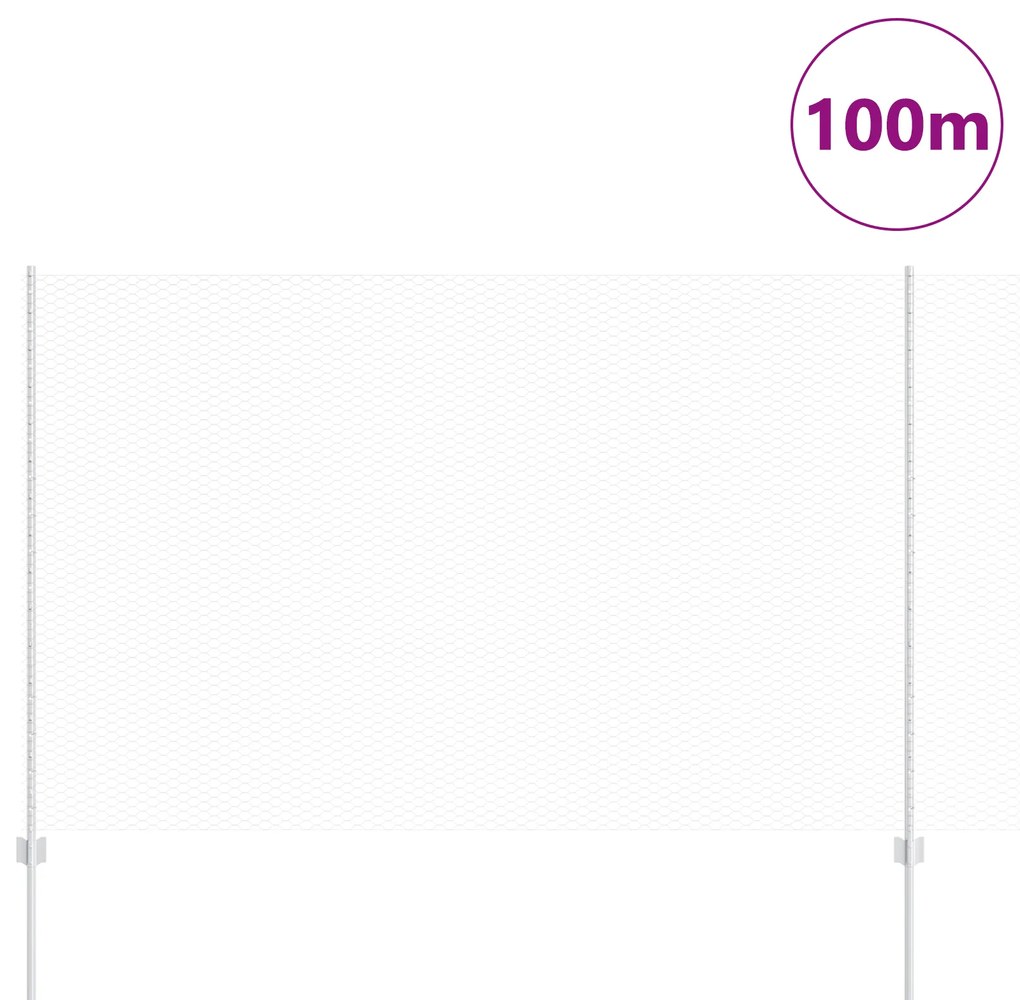 vidaXL Στοιχεία Περιφράξεων 22 τεμάχια U-Channel 160 cm Γαλβανισμένος Χάλυβας