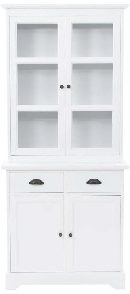 vidaXL Βιτρίνα Σαλονιού με 4 Πόρτες 80x40x180 εκ. MDF και Ξύλο Πεύκου