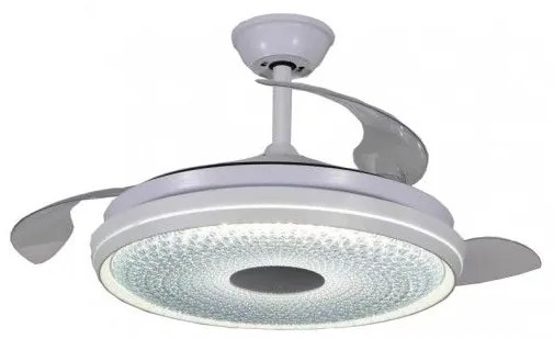 Ανεμιστήρας Οροφής LED 36W Λευκό 3CCT Huron 102000110 Inlight 102000110 Λευκό