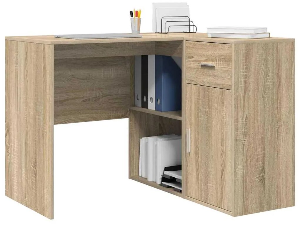 vidaXL Γωνιακό γραφείο με συρτάρι 2 pcs Δρύς Sonoma 102 x 50 x 75 εκ
