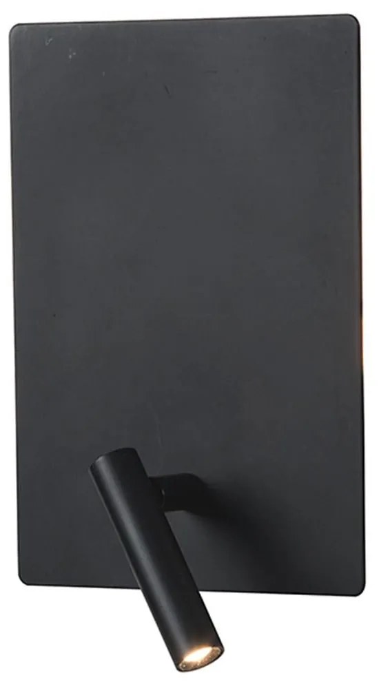 Φωτιστικό Τοίχου - Απλίκα H41 Led Black Matt Metal,Aluminum