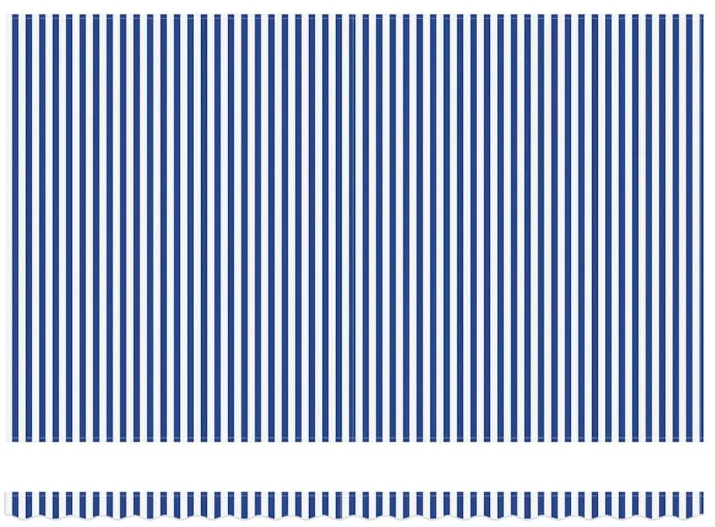 vidaXL Σκηνίτσα Αναδιπλούμενη Μπλε και λευκό 500 x 300 εκ