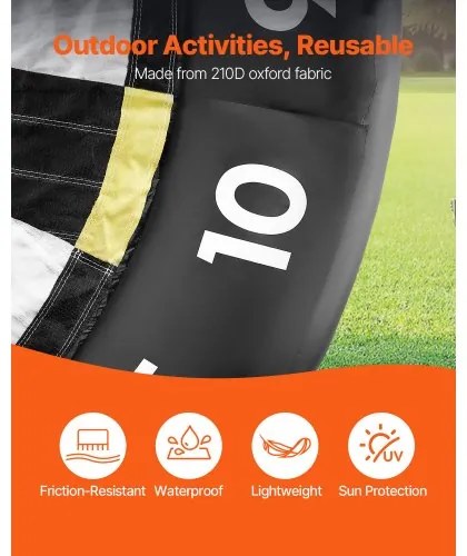 VEVOR Inflatable Soccer Dart Board over 8 ft High with 9 Kick Balls &amp; Air Pump