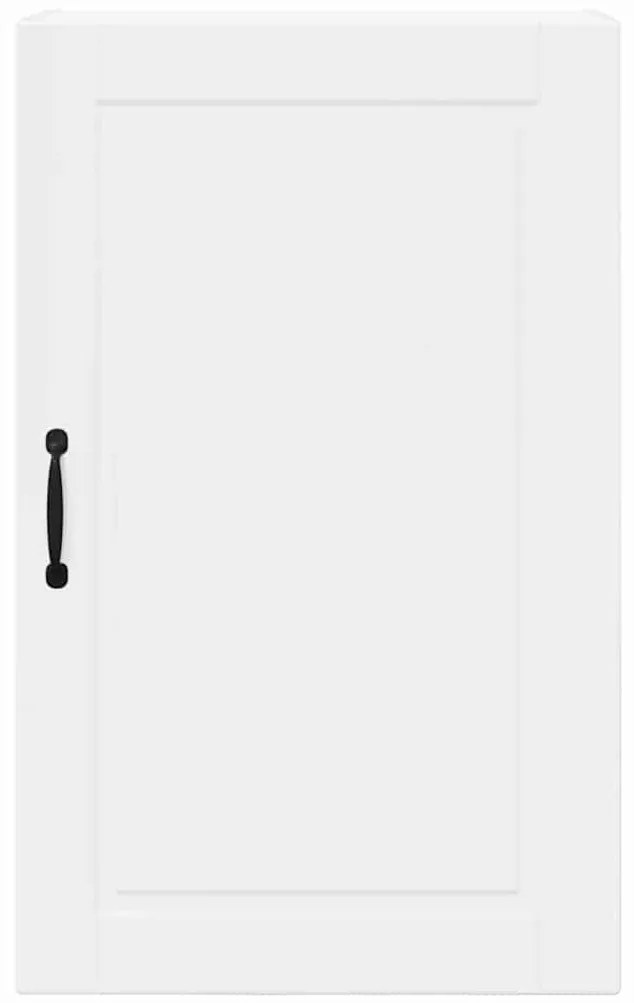 vidaXL Κρεμαστό ντουλάπι κουζίνας με ράφι Υψηλής γυαλάδας λευκό