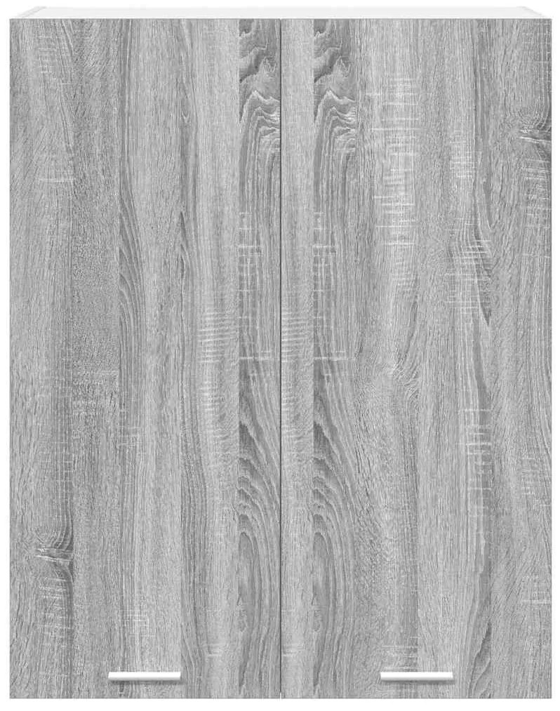 vidaXL Κρεμαστό ντουλάπι με αποθήκευση Γκρίζο Σονομα 80 x 31 x 100 εκ.