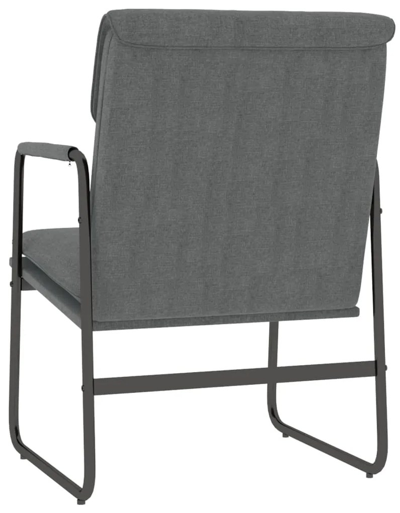 vidaXL Πολυθρόνα Σκούρο Γκρι 55 x 64 x 80 εκ. Υφασμάτινη