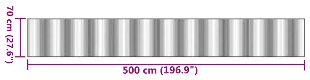 ΧΑΛΙ ΟΡΘΟΓΩΝΙΟ ΜΑΥΡΟ 70 X 500 ΕΚ. ΜΠΑΜΠΟΥ 376888