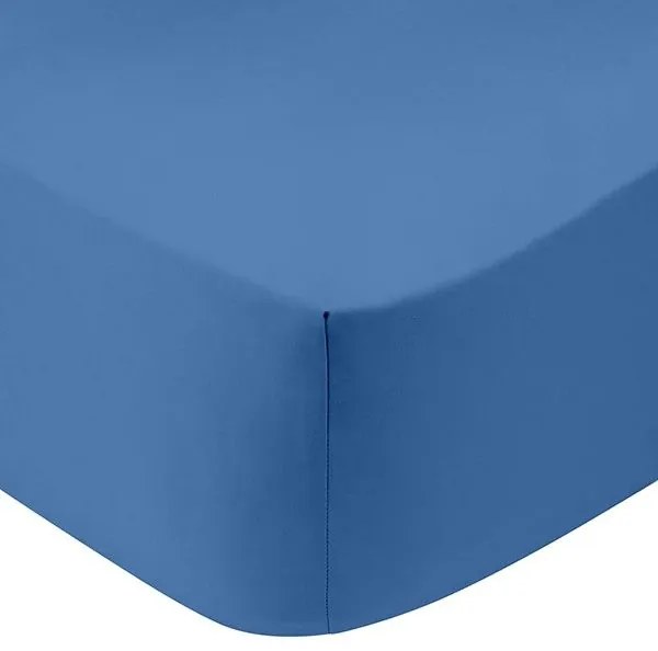 Κατωσέντονο Cotton Feelings με λάστιχο 104 Blue Υπέρδιπλο (180x200+30)