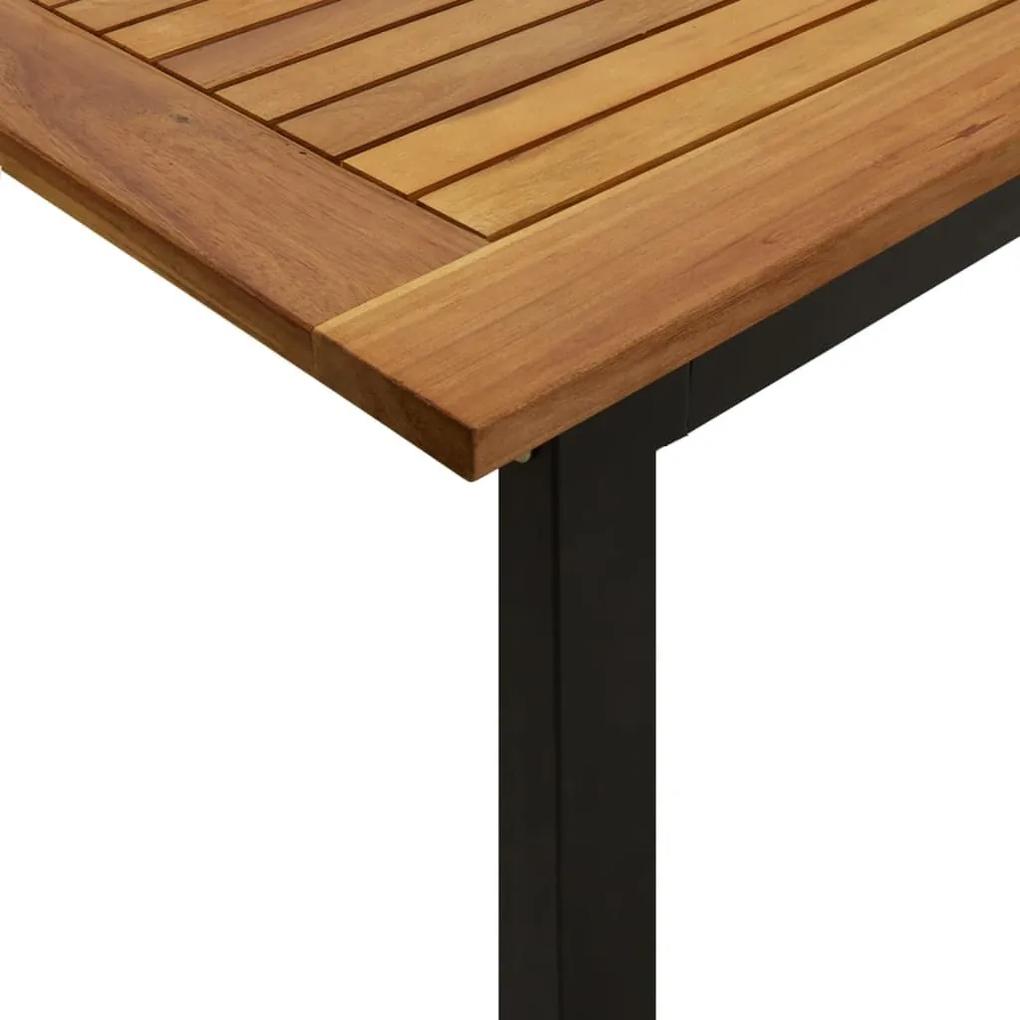 Τραπέζι Κήπου Με Πόδια σε Σχήμα U 180x90x75 εκ. Μασίφ Ακακία - Καφέ