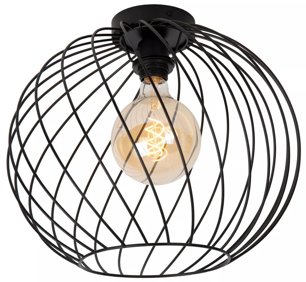 Φωτιστικό Οροφής Lucide 21128-40-30 DANZA Μαύρο Ματ (Black Mat)
