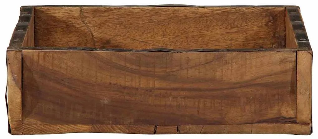 vidaXL Δίσκος με αποθήκευση 4 pcs Καφέ 31 x 29 x 10 εκ