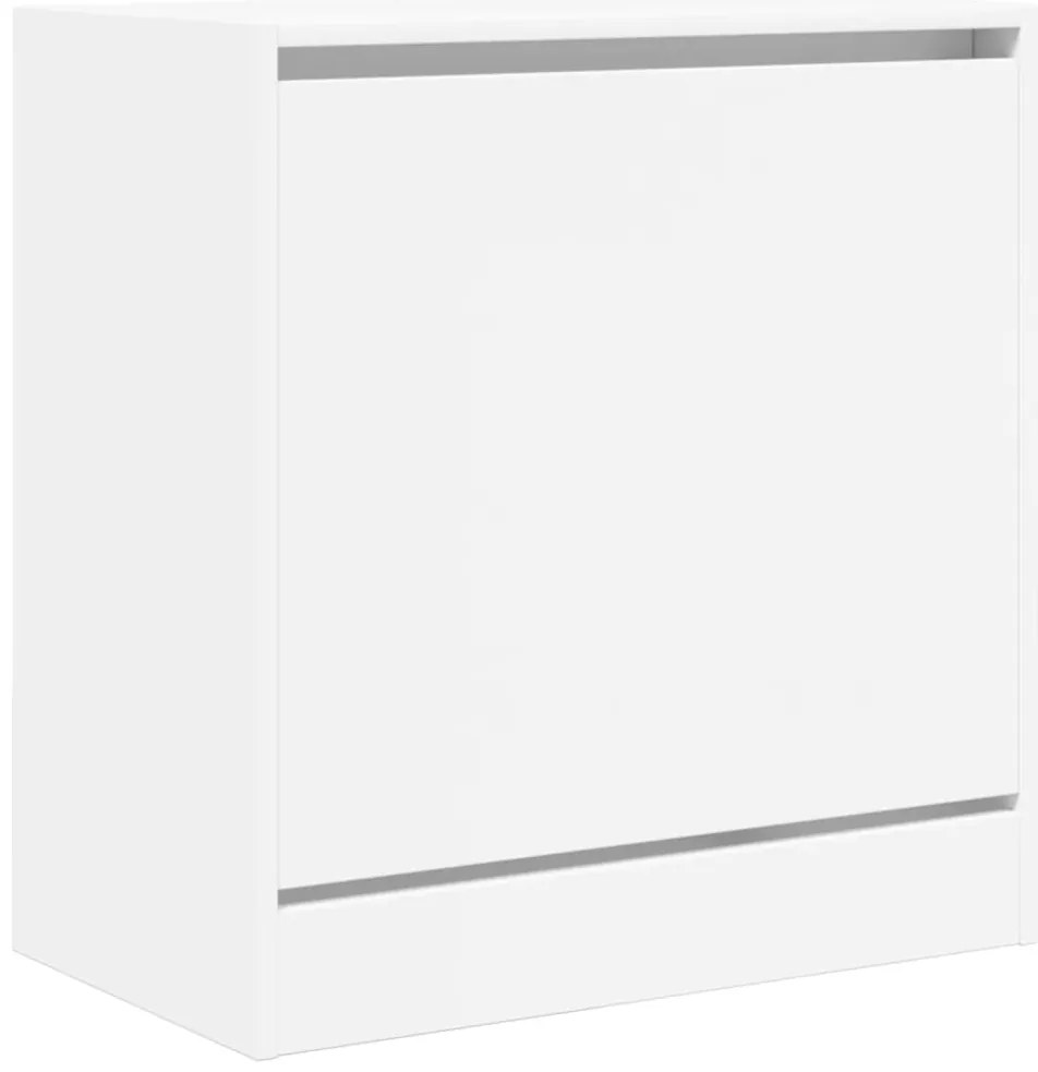 vidaXL Παπουτσοθήκη Λευκή 60x34x63,5 εκ. από Επεξεργασμένο Ξύλο