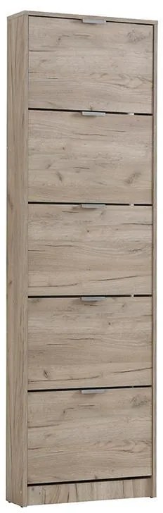 Παπουτσοθήκη Base 15 Γκρί Δρύς 58x18x191,5 εκ. 58x18x191.5 εκ.