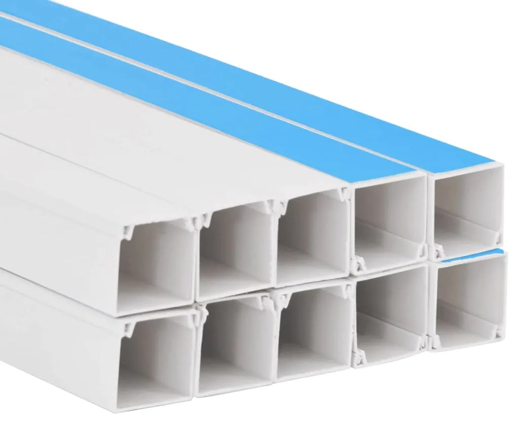 vidaXL Κανάλι Καλωδίων Αυτοκόλλητο 25 x 16 χιλ. 10 μ. από PVC