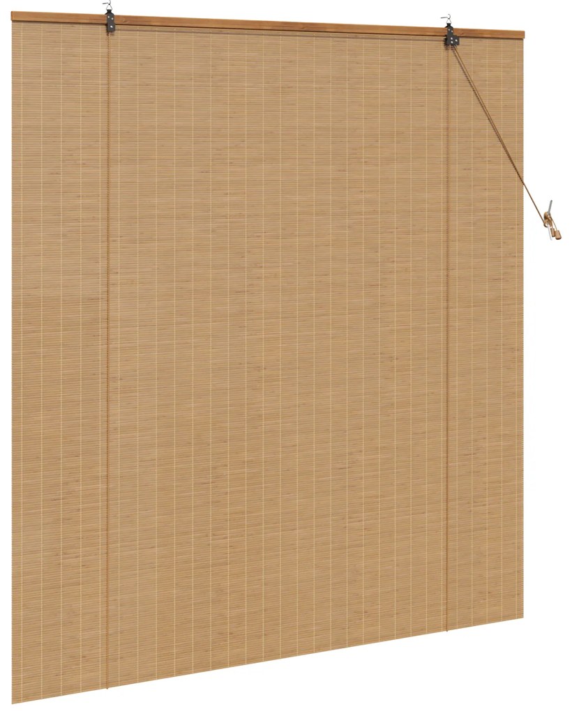 vidaXL Ρολά και Σκίες Παραθύρων Ανοιχτό καφέ 140 x 160 cm Μπαμπού