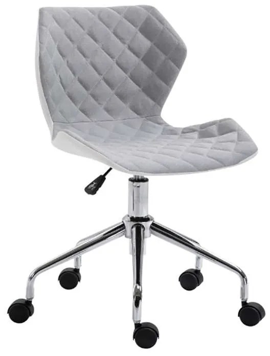 A1700 ΧΡΩΜΙΟ/ΓΚΡΙ ΥΦΑΣΜΑ ΚΑΡΕΚΛΑ ΓΡΑΦΕΙΟΥ 47.5X49X46-78/58-90εκ. ZITA PLUS 47.5X49X46-78/58-90εκ.