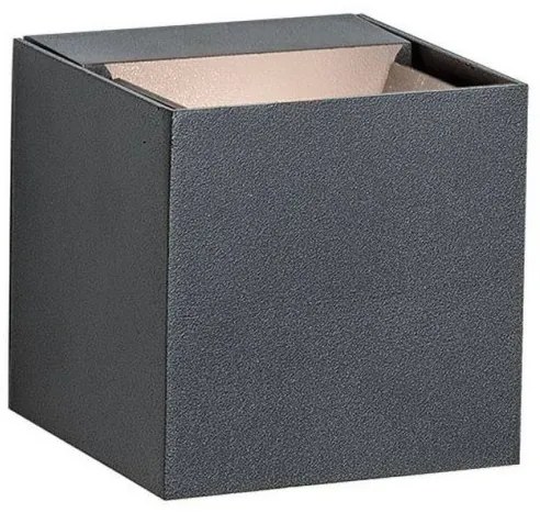 Απλίκα Φωτιστικό Τοίχου 2xLED 3W IP54 3000K Zambelis-E109-Ανθρακί E109
