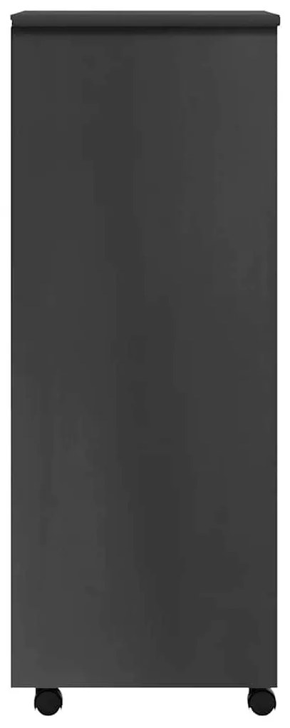 vidaXL Ντουλάπι Κυλιόμενο με Συρτάρια MOSS Γκρι από Μασίφ Ξύλο Πεύκου