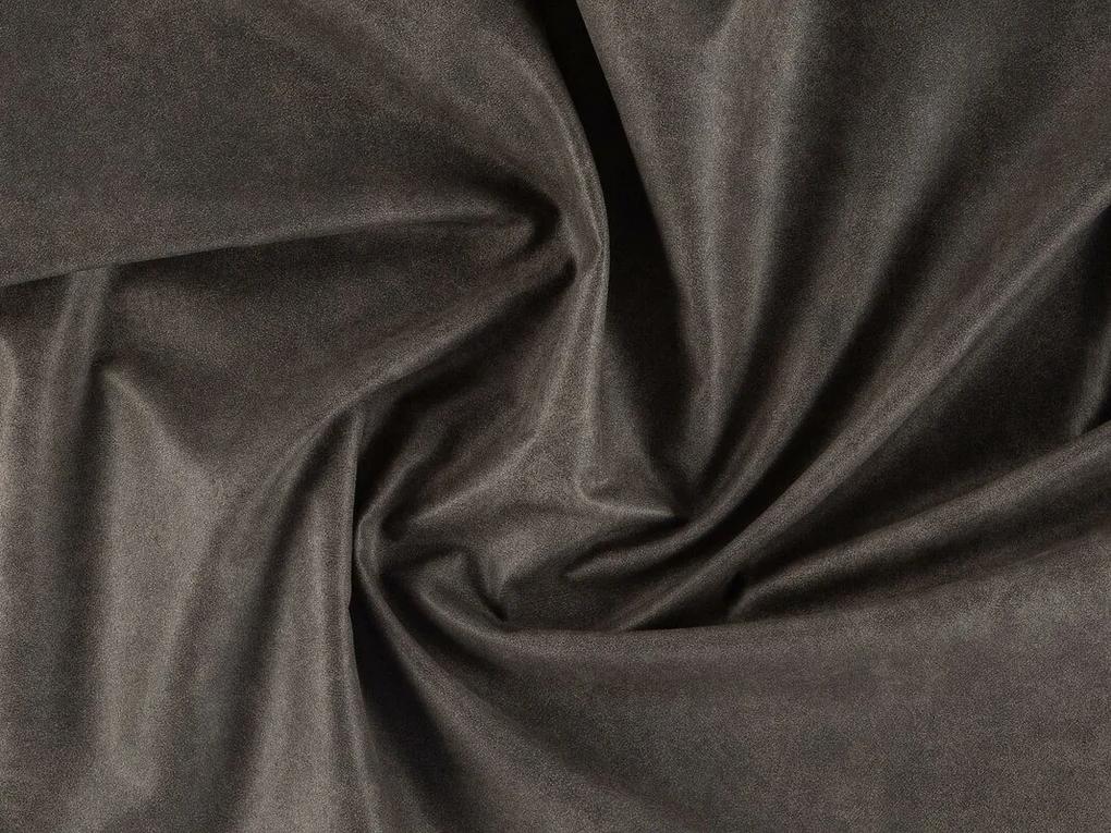 Σκαμπό σαλονιού Seattle 175, Μαύρο, 50x70x70cm, 15 kg, Οικολογικό δέρμα, Ταπισερί, Πόδια: Μέταλλο | Epipla1.gr