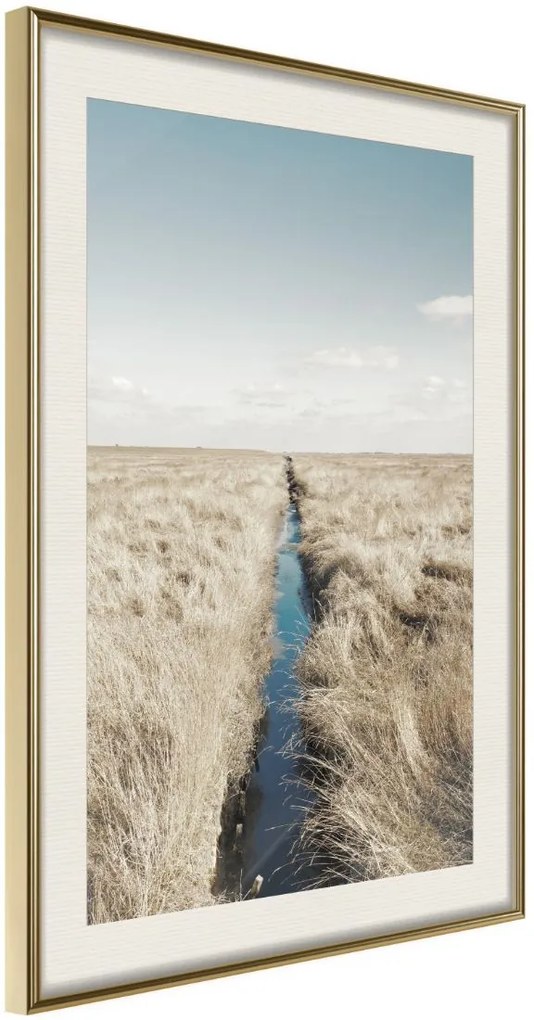 Αφίσα - Drainage Ditch - 20x30 - Χρυσό - Με πασπαρτού