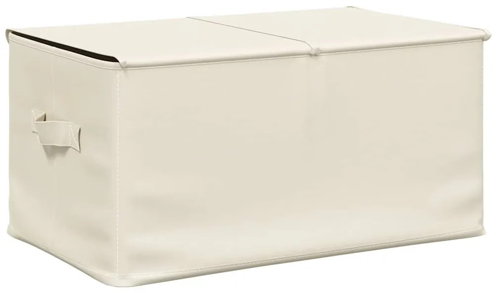 vidaXL Κουτί Αποθήκευσης Κρεμ 50 x 30 x 25 εκ. Υφασμάτινο