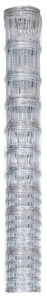 vidaXL Συρματόπλεγμα Περίφραξης Ασημί 50 x 1,5 μ. από Γαλβαν. Ατσάλι