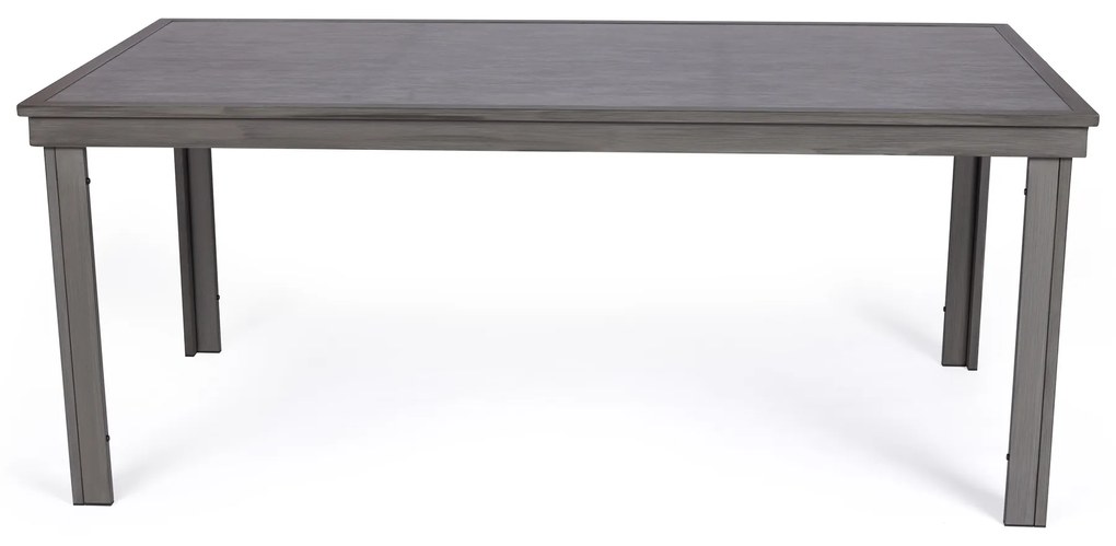 Τραπεζαρία κήπου &quot;Scana&quot;σετ 7τμχ αλουμίνιο ανθρακί-textilene γκρι 180x100x75