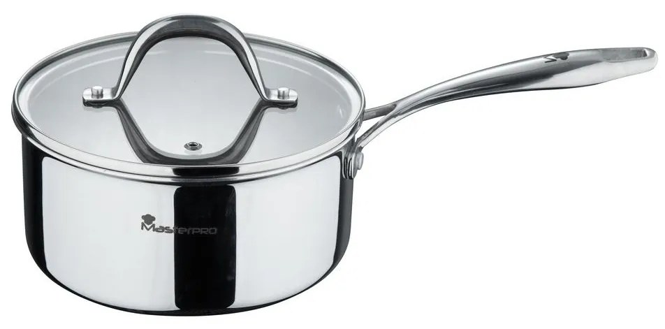 Κατσαρόλα Σάλτσας με Καπάκι Φ18x9cm Ανοξείδωτη HI-TECH-3 BGMP-1622 - Bergner