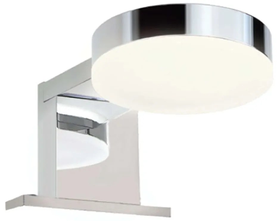 Φωτιστικό Τοίχου - Απλίκα Μπάνιου Lustro PN73LEDW8CH 5W Led 8x14,5x6,5cm Chrome Aca Metal