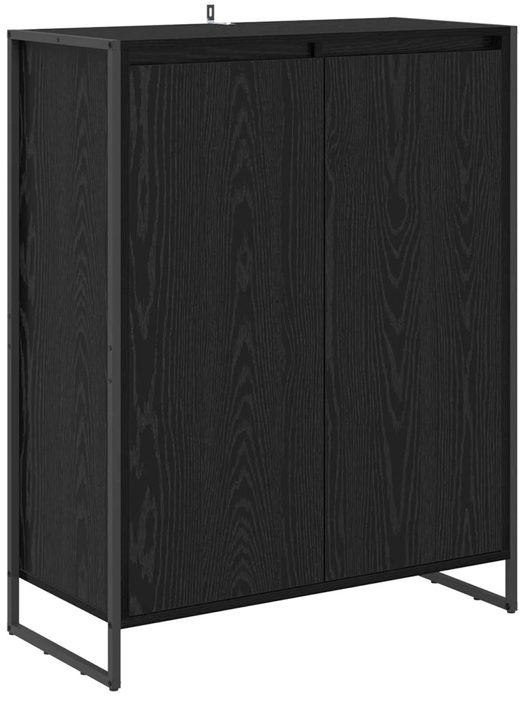 vidaXL Ντουλάπα Παπουτσιών με αποθήκευση Μαύρη Οξυά 79 x 36 x 100 εκ.