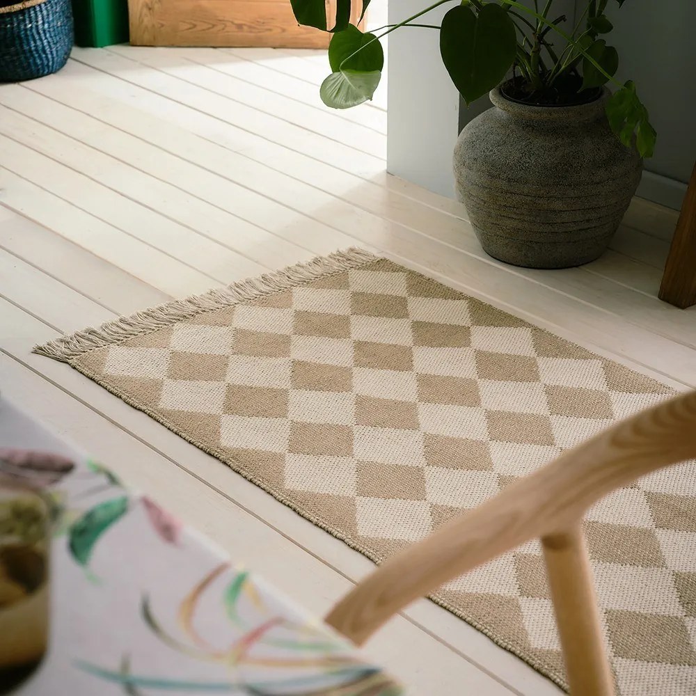 Χαλάκι Κουζίνας 515 70x140cm Beige Gofis Home 70X140cm Βαμβάκι,Jute