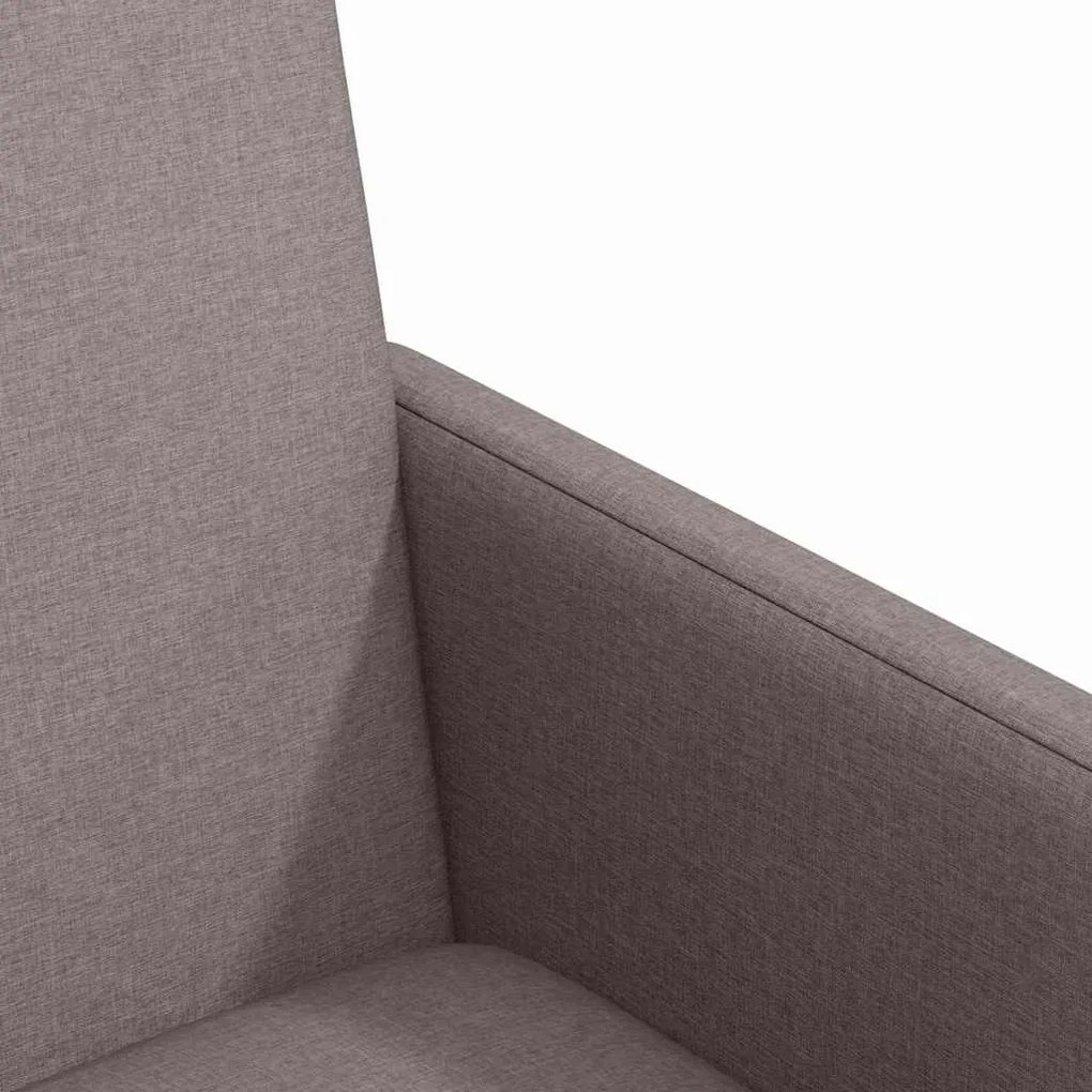 vidaXL Καρέκλες Φαγητού με Ρόδες 2 pcs Taupe 57 x 66 x 94 εκ ύφασμα