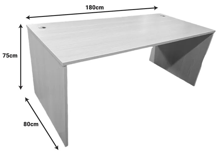 ΓΡΑΦΕΙΟ ΕΡΓΑΣΙΑΣ ARMADI PAKOWORLD ΣΕ SONOMA-ΛΕΥΚΗ ΑΠΟΧΡΩΣΗ 180X80X75ΕΚ