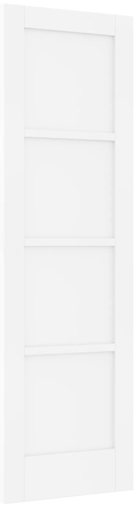vidaXL Εσωτερική Πόρτα 'ORKDAL' Λευκή 61x198.5x4 εκ. Μασίφ Ξύλο Πεύκου