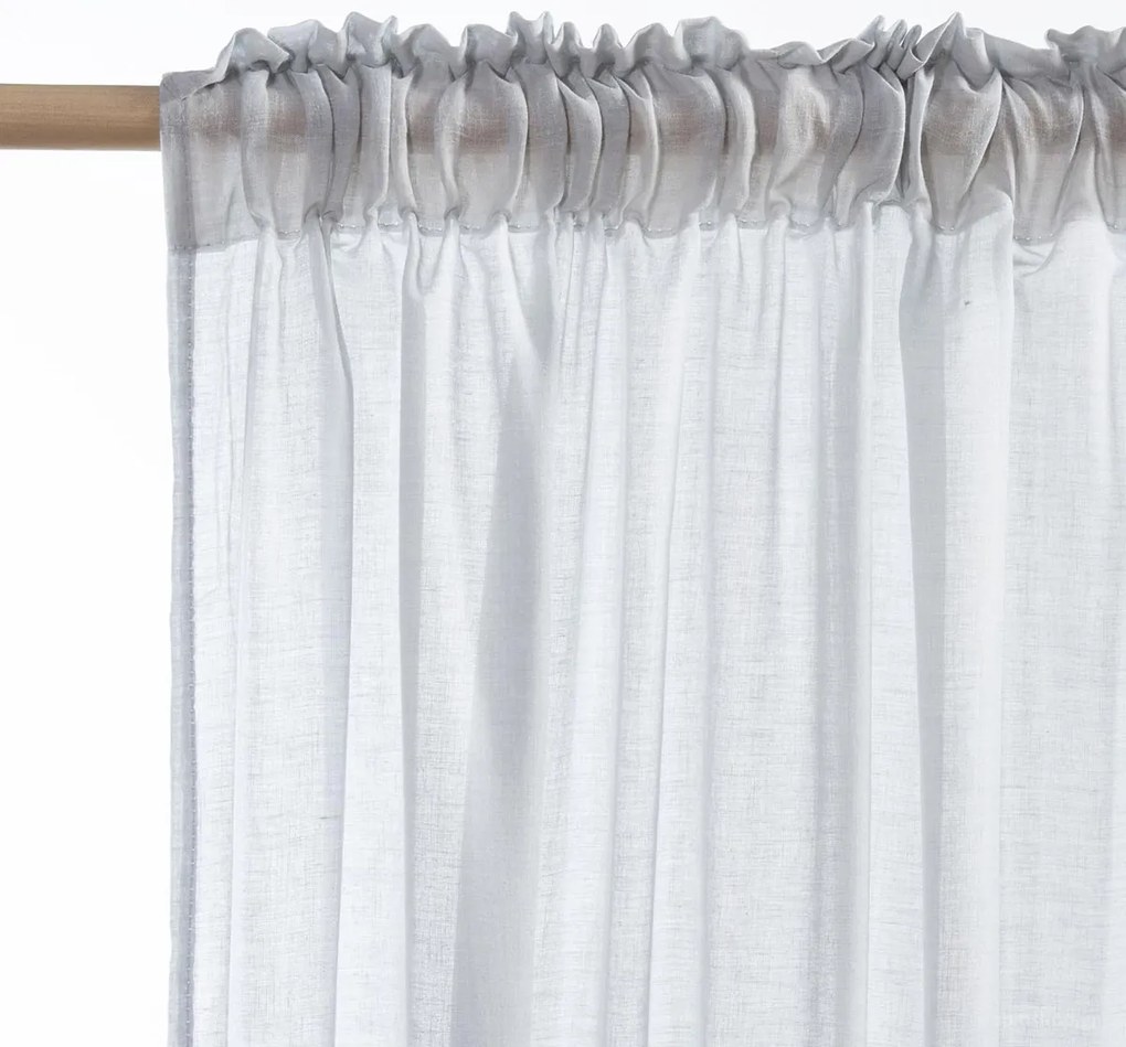 Κουρτίνα (140x270) Με Τρέσα Nef-Nef Homeware Dione Γκρι