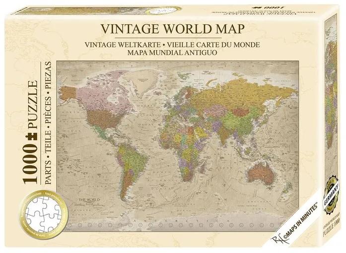 Παζλ Vintage World Map