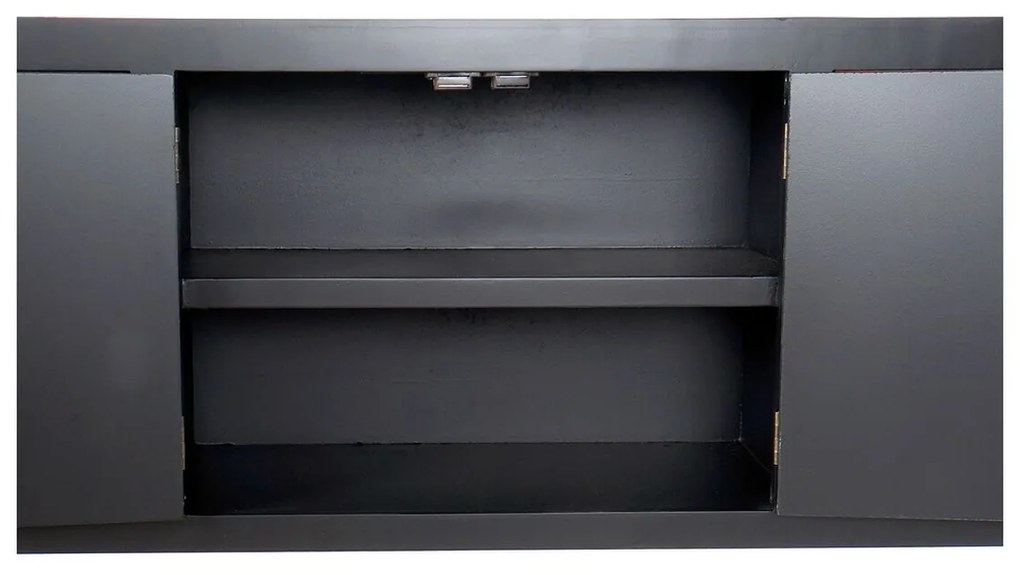 Τηλεόραση DKD Home Decor Μαύρο Πολύχρωμο Ξύλο Έλατο Ξύλο MDF 130 x 24 x 51 cm