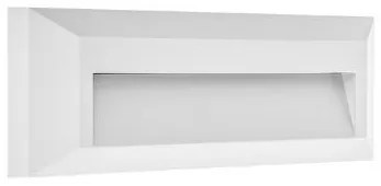 Απλίκα Τοίχου Ορθογώνια LED 2.5W 3CCT Μισό Πλαστικό IP65 ΦOS_ME-21-5101-1-Λευκό 21-5101-1