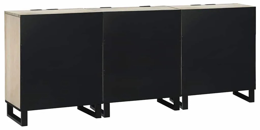 vidaXL Σετ Επίπλων Μπάνιου με συρτάρι 3 pcs Λευκό 180 x 33 x 75 εκ.