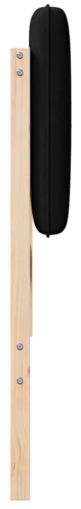 vidaXL Ταπετσαρισμένο κεφαλάρι με κεφαλάρι Καφέ και Μαύρο 200 cm