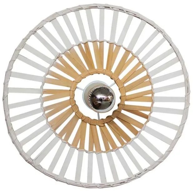 Πλαφονιέρα Φωτιστικό Οροφής 40cm E27 40W IP20 Zambelis-19251-Λευκό 19251