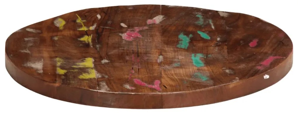 vidaXL Επιφάνεια Τραπεζιού Στρογγυλή Ø50x3,8εκ Μασίφ Ανακυκλωμένο Ξύλο