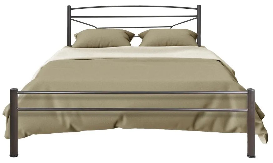 Κρεβάτι Μεταλλικό SAMOS Καφέ Σφυρήλατο, 0.90x200 εκ.