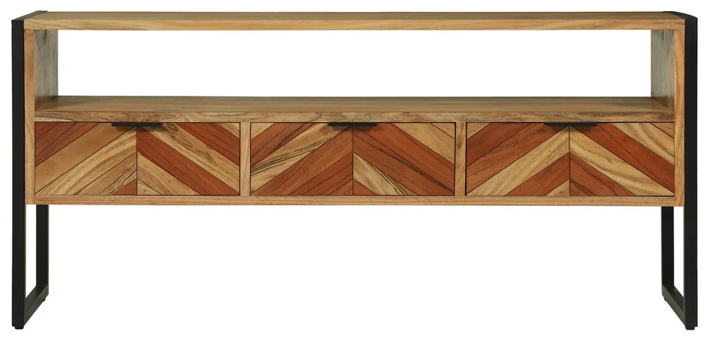 vidaXL Ντουλάπα τηλεόρασης 100x35x50 εκ Μασίφ Ξύλο Ακακίας