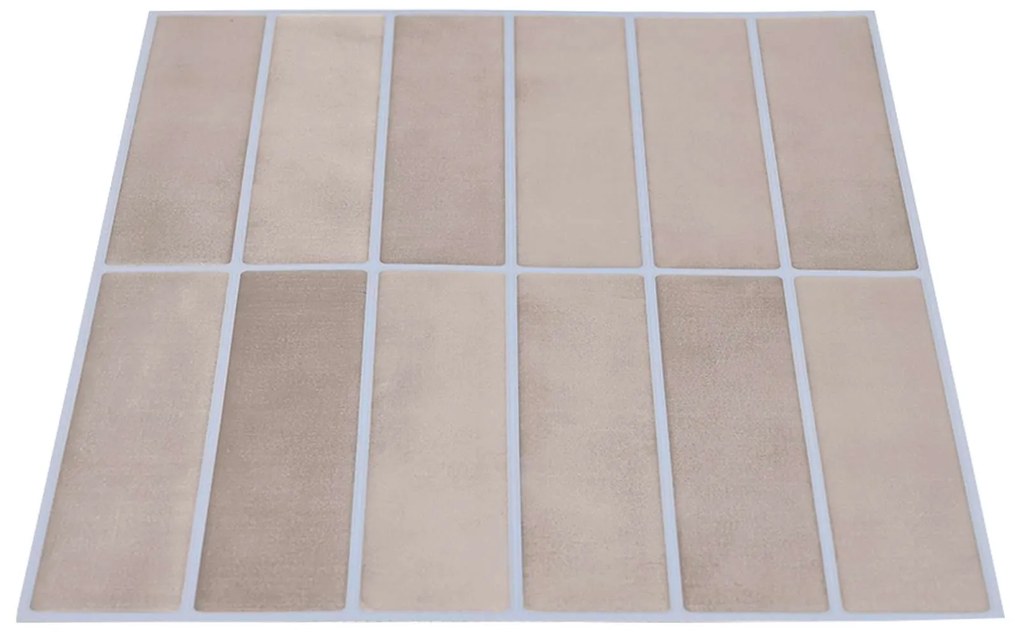 vidaXL Ορθογώνιο Πλακάκι 10 pcs Καφές Μπεζ 29 x 23 x 0,08 εκ