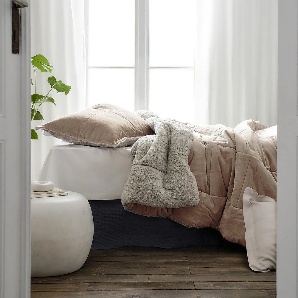 Κουβερτοπάπλωμα Teddy 407/23 Pearl Salmon Gofis Home Μονό 170x220cm Πολυέστερ