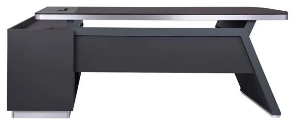 ΓΡΑΦΕΙΟ ΕΠΑΓΓΕΛΜΑΤΙΚΟ ΔΕΞΙΑ ΓΩΝΙΑ ROSEWOOD HM2084R 220X180X76Υ εκ.