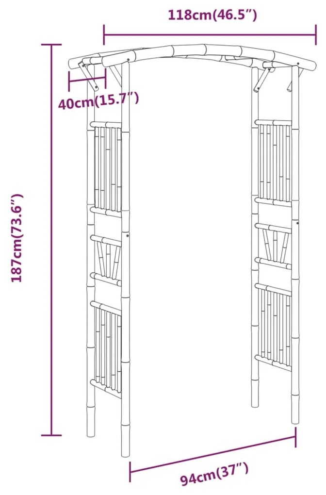 ΠΕΡΓΚΟΛΑ / ΑΨΙΔΑ 118 X 40 X 187 ΕΚ. ΑΠΟ ΜΠΑΜΠΟΥ 341746