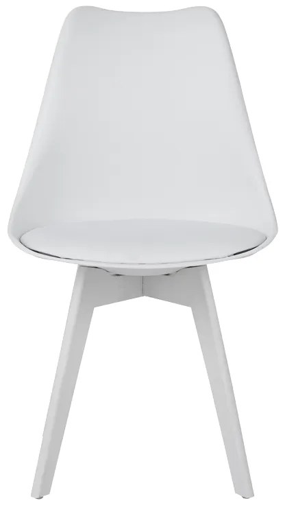 Καρέκλα Gaston I pakoworld PP-PU σε λευκή απόχρωση 48.5x53.5x81.5εκ