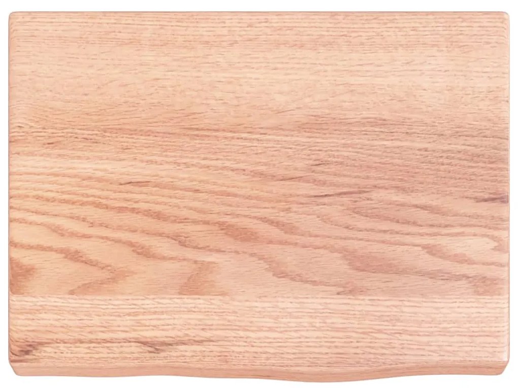 vidaXL Ράφι Τοίχου Ανοιχτό Καφέ 40x30x(2-4)εκ. Επεξ. Μασίφ Ξύλο Δρυός